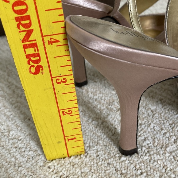 Wide Width Satin Formal Crossover Heels - Picture 9 of 10